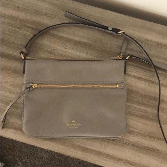 kate spade Bags Kate Spade Gray Crossbody Bag Poshmark